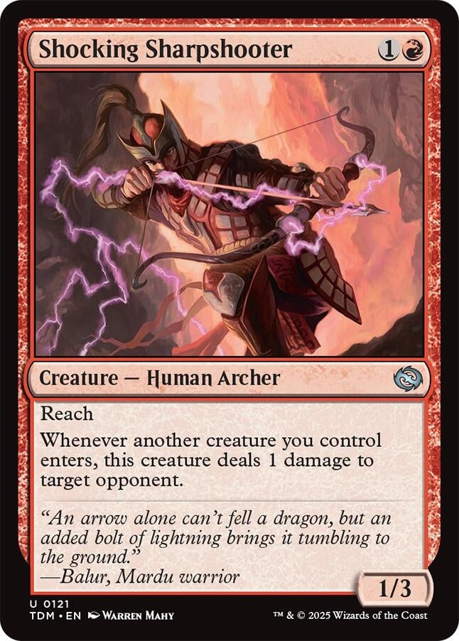 Image for Shocking Sharpshooter (121) - Magic: The Gathering
