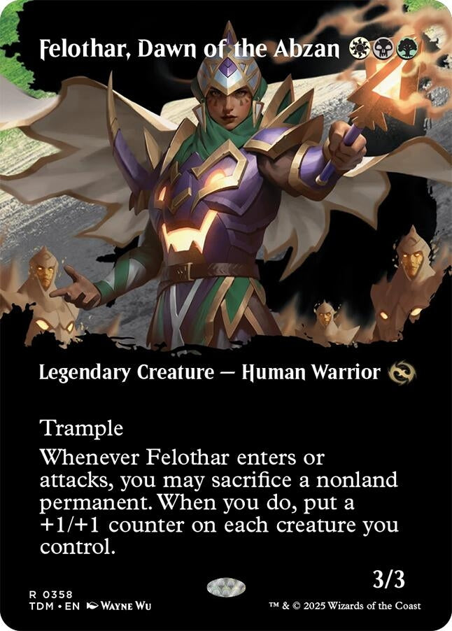 Image for Felothar, Dawn of the Abzan (Borderless) (358) - Magic: The Gathering