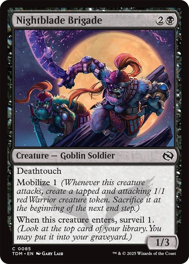 Image for Nightblade Brigade (85) - Magic: The Gathering