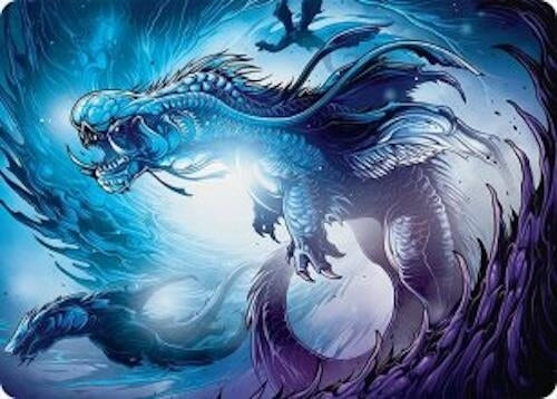 Image for Roiling Dragonstorm Art Card (33/54) (33) - Magic: The Gathering