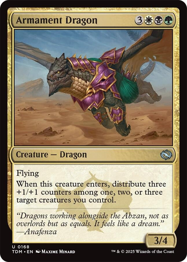 Image for Armament Dragon (168) - Magic: The Gathering