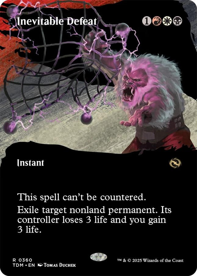 Image for Inevitable Defeat (Borderless) (360) - Magic: The Gathering