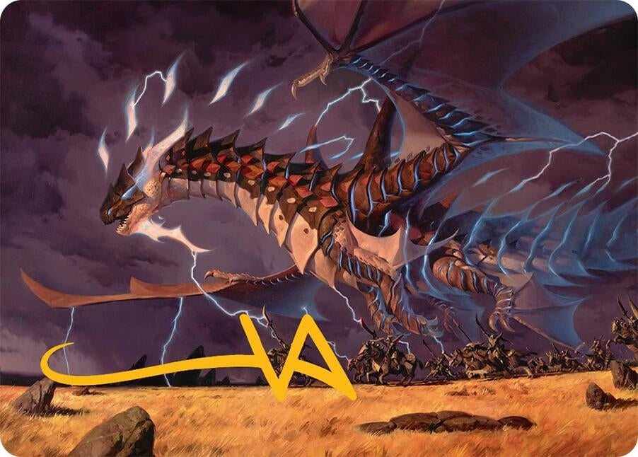 Image for Neriv, Heart of the Storm Art Card (25/54) (Gold-Stamped Signature) (25) (AATDM) - Magic: The Gathering