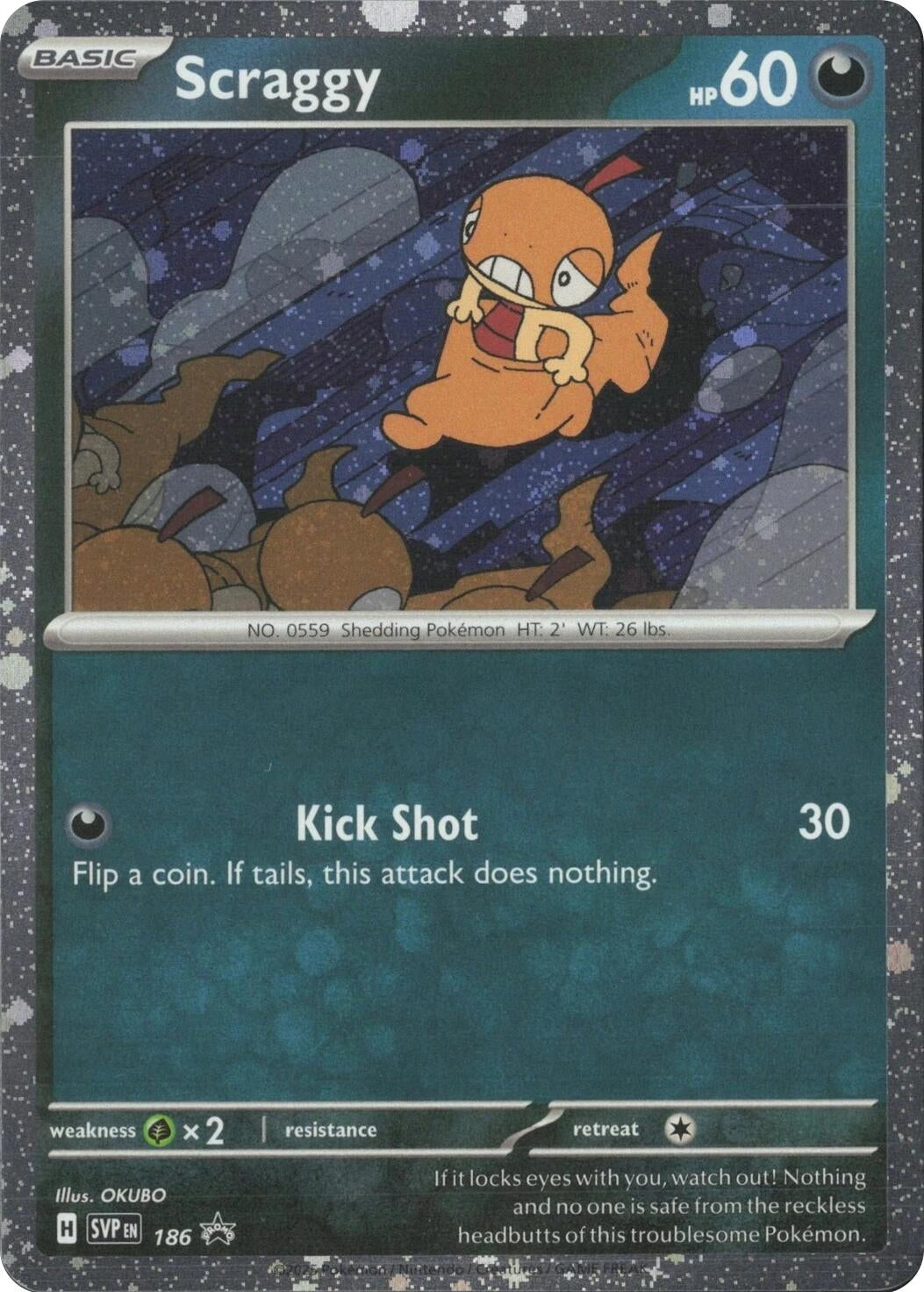Image for Scraggy - 186 (Cosmos Holo) (186) (SVP) - Pokemon