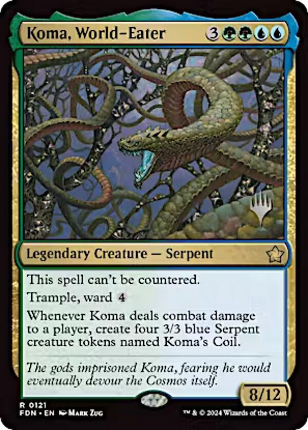 Image for Koma, World-Eater (121) - Magic: The Gathering