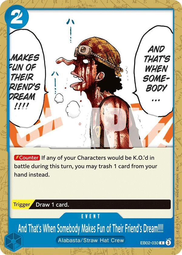 And That's When Somebody Makes Fun of Their Friend's Dream!!!! (EB02-030) (EB-02)