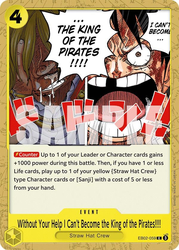 Without Your Help I Can't Become the King of the Pirates!!!! (EB02-059) (EB-02)