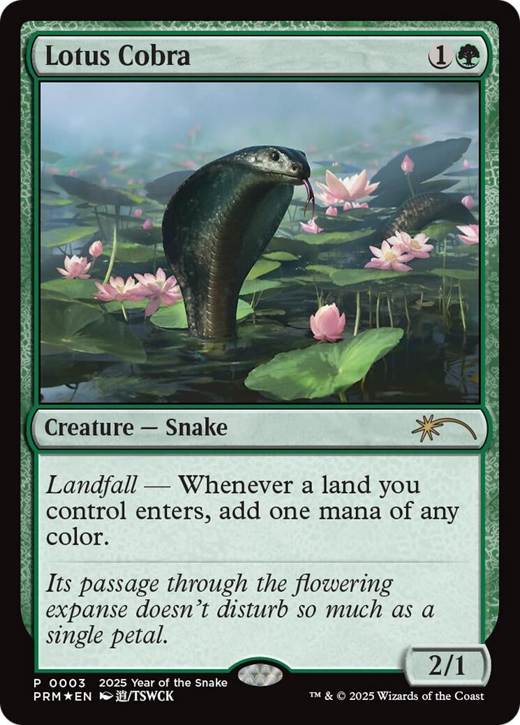 Image for Lotus Cobra (Year of the Snake 2025) (3) - Magic: The Gathering
