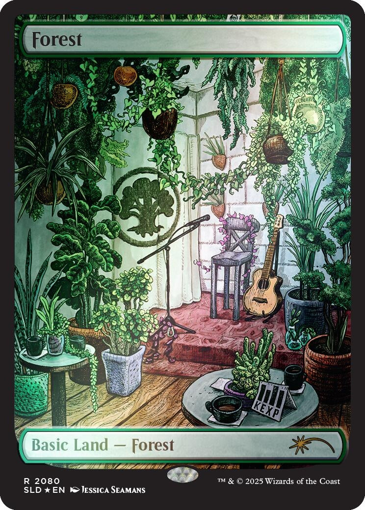 Image for Forest (2080) (Rainbow Foil) (2080) - Magic: The Gathering