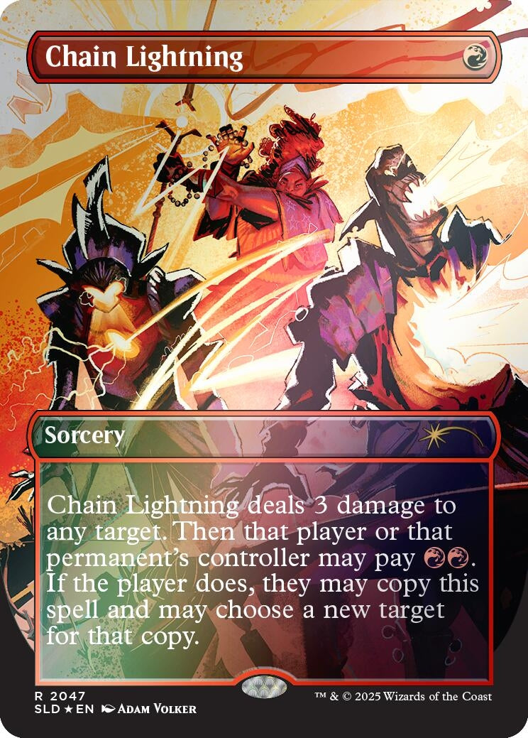 Image for Chain Lightning (2047) (Rainbow Foil) (2047) - Magic: The Gathering
