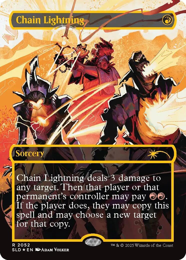 Image for Chain Lightning (2052) (Raised Foil) (2052) - Magic: The Gathering