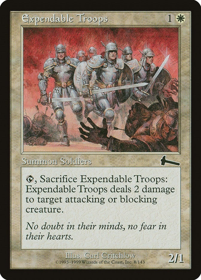 Image for Expendable Troops (8) - Magic: The Gathering