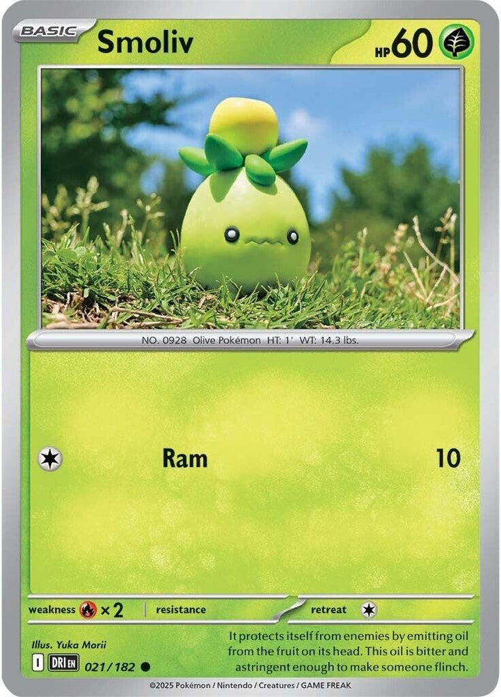 Image for Smoliv (021/182) (DRI) - Pokemon