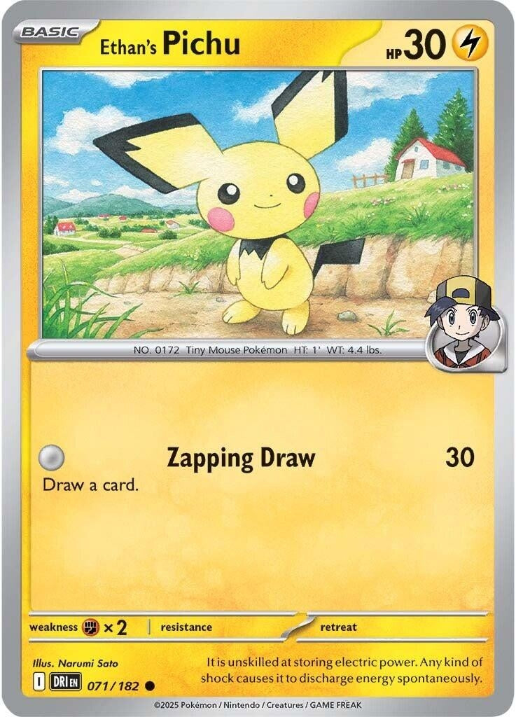 Image for Ethan's Pichu (071/182) (DRI) - Pokemon