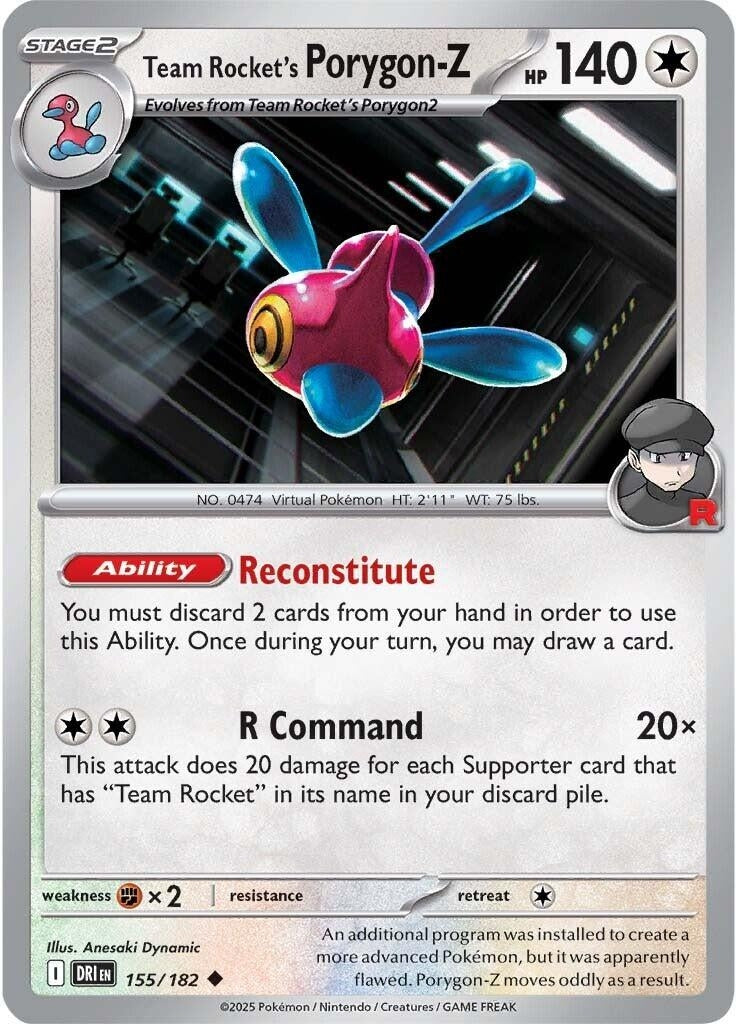 Image for Team Rocket's Porygon-Z (155/182) (DRI) - Pokemon