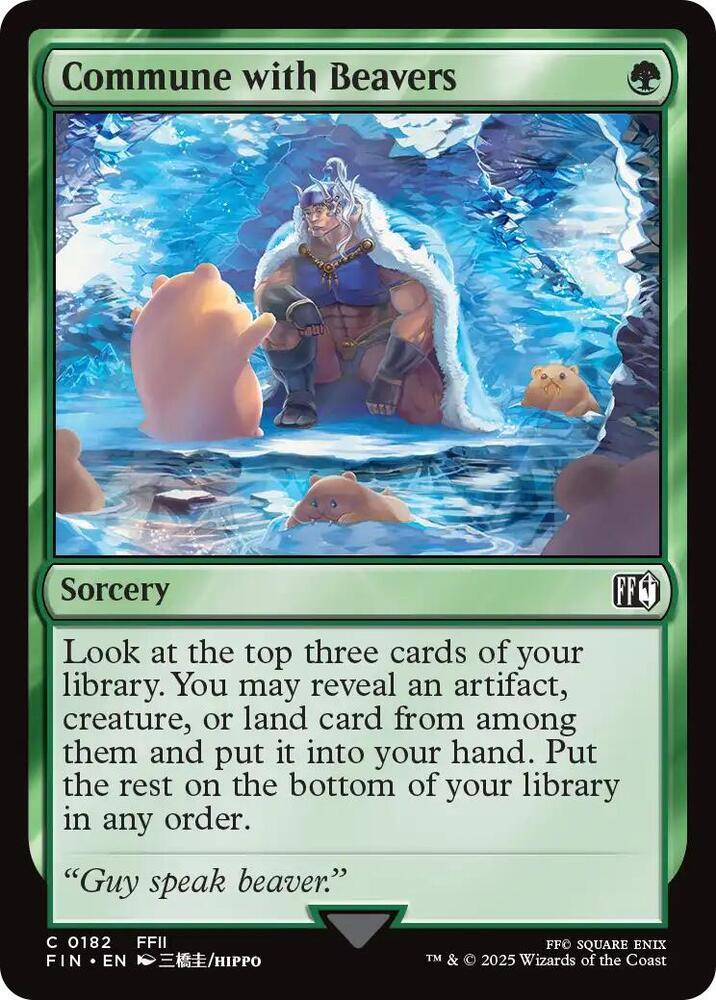 Image for Commune with Beavers (182) - Magic: The Gathering