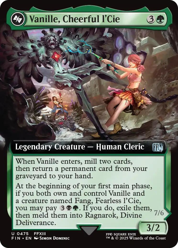 Image for Vanille, Cheerful l'Cie (Extended Art) (475) - Magic: The Gathering