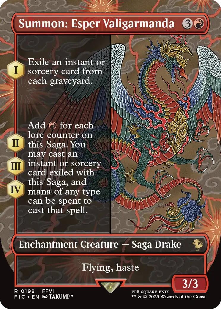 Image for Summon: Esper Valigarmanda (Borderless) (198) - Magic: The Gathering