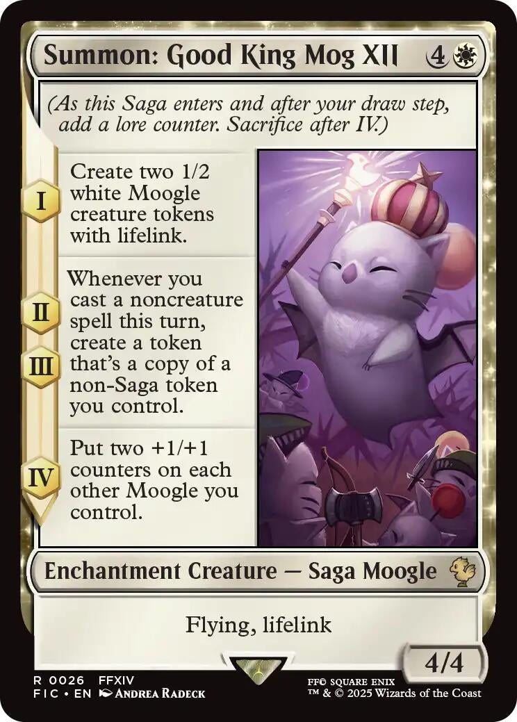 Image for Summon: Good King Mog XII (26) (FIC) - Magic: The Gathering