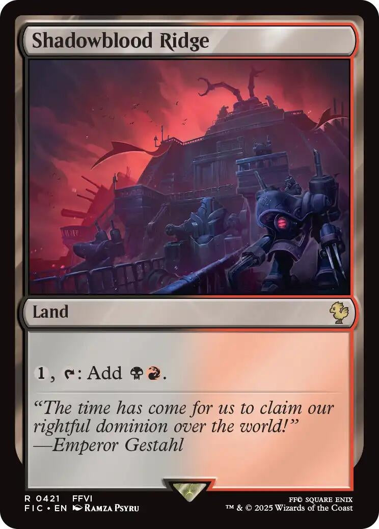 Image for Shadowblood Ridge (421) (FIC) - Magic: The Gathering