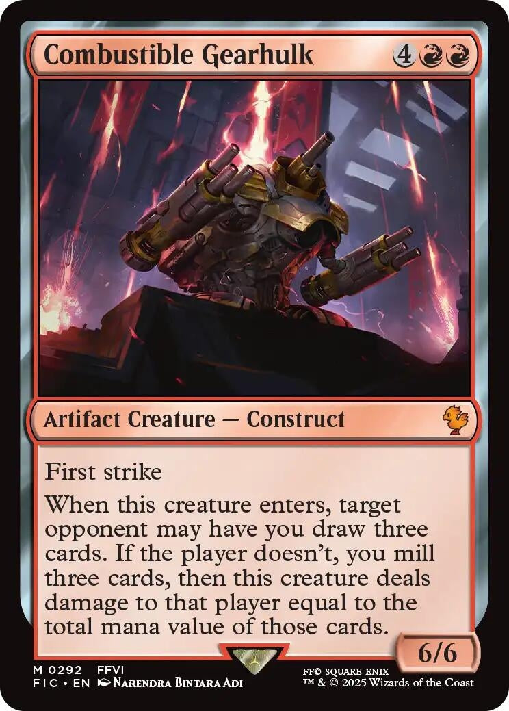 Image for Combustible Gearhulk (292) (FIC) - Magic: The Gathering