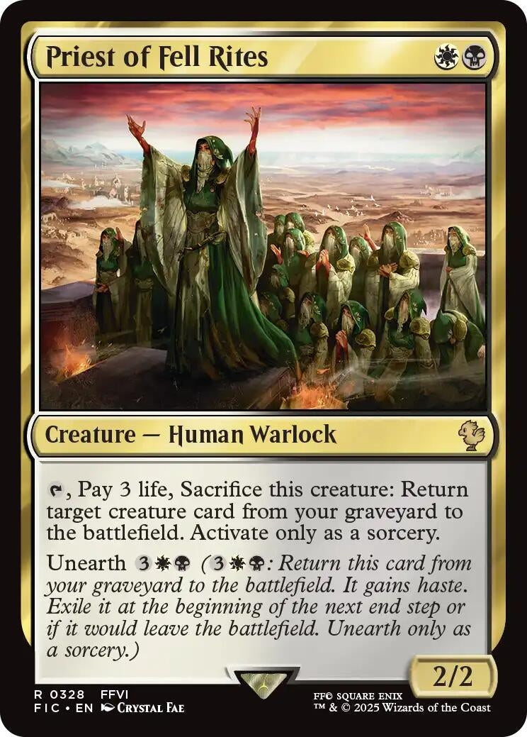 Image for Priest of Fell Rites (328) - Magic: The Gathering
