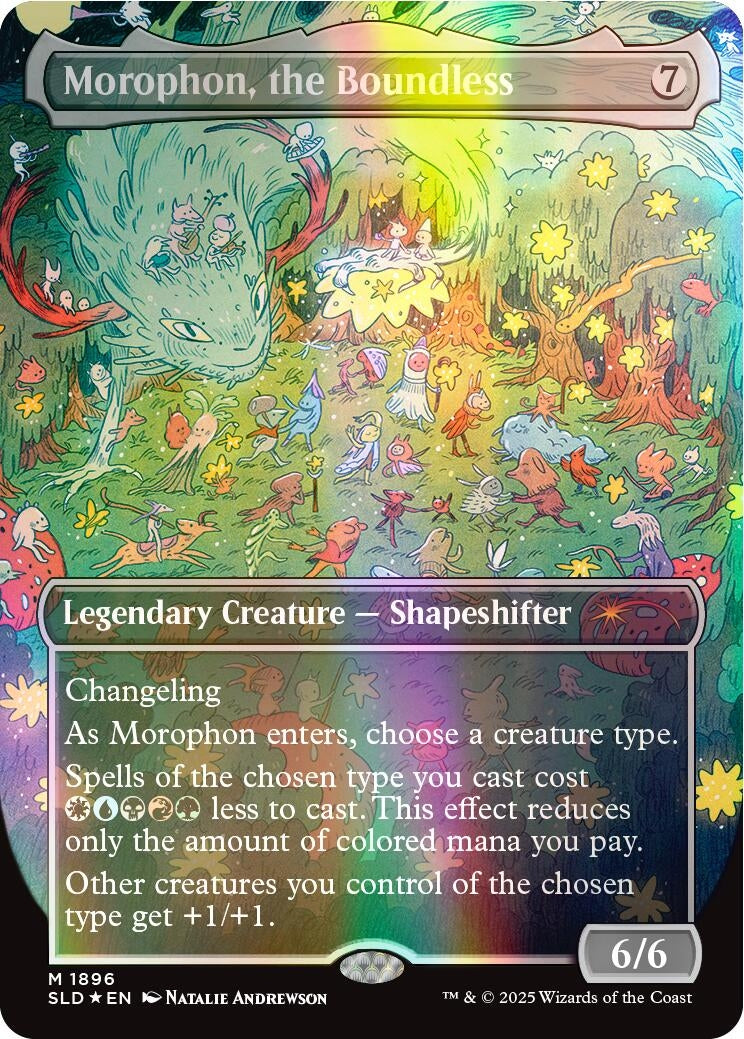 Image for Morophon, the Boundless (Double Rainbow Foil) (1896) - Magic: The Gathering