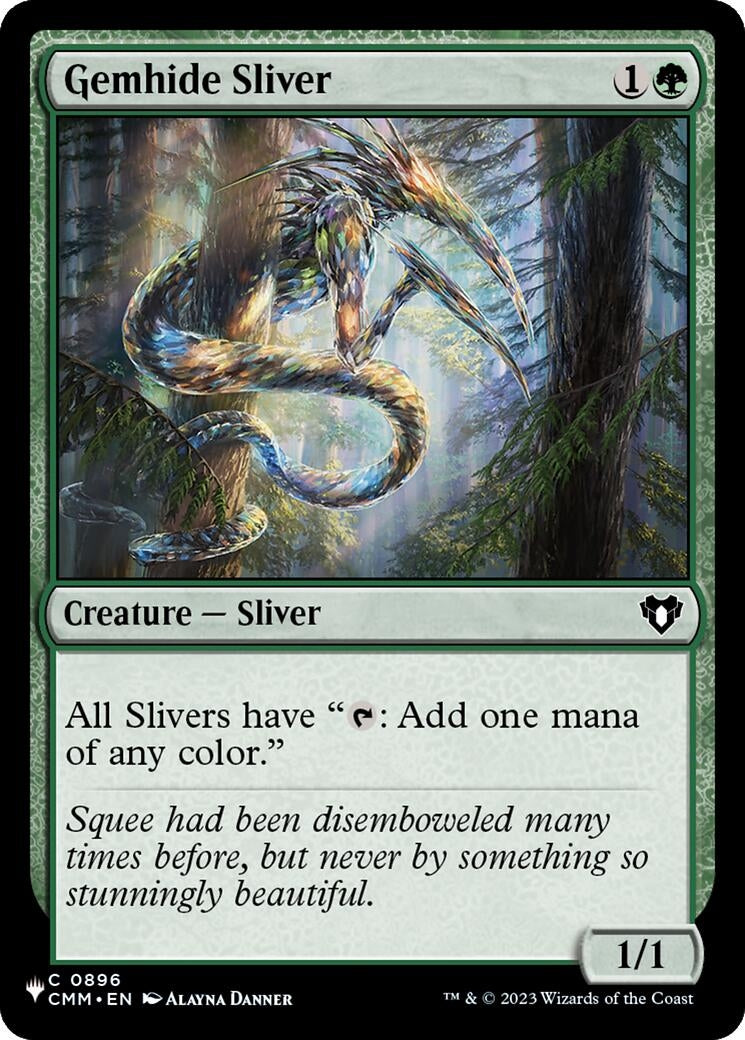 Image for Gemhide Sliver (CMM) (896) (LIST) - Magic: The Gathering