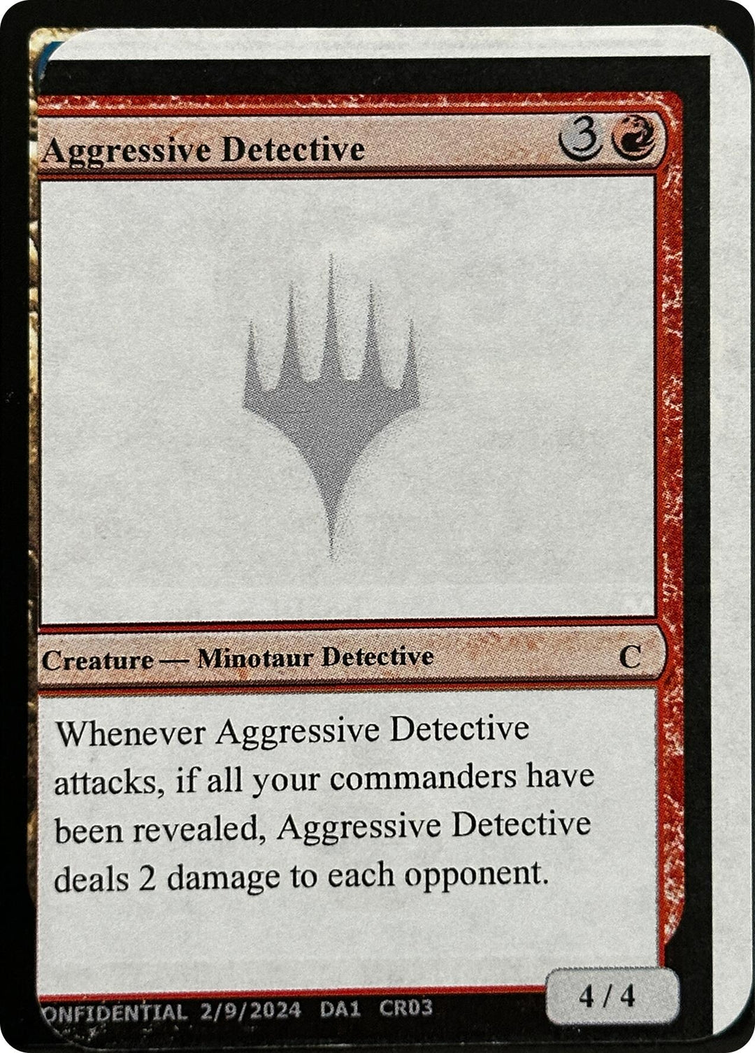 Image for Aggressive Detective - Magic: The Gathering