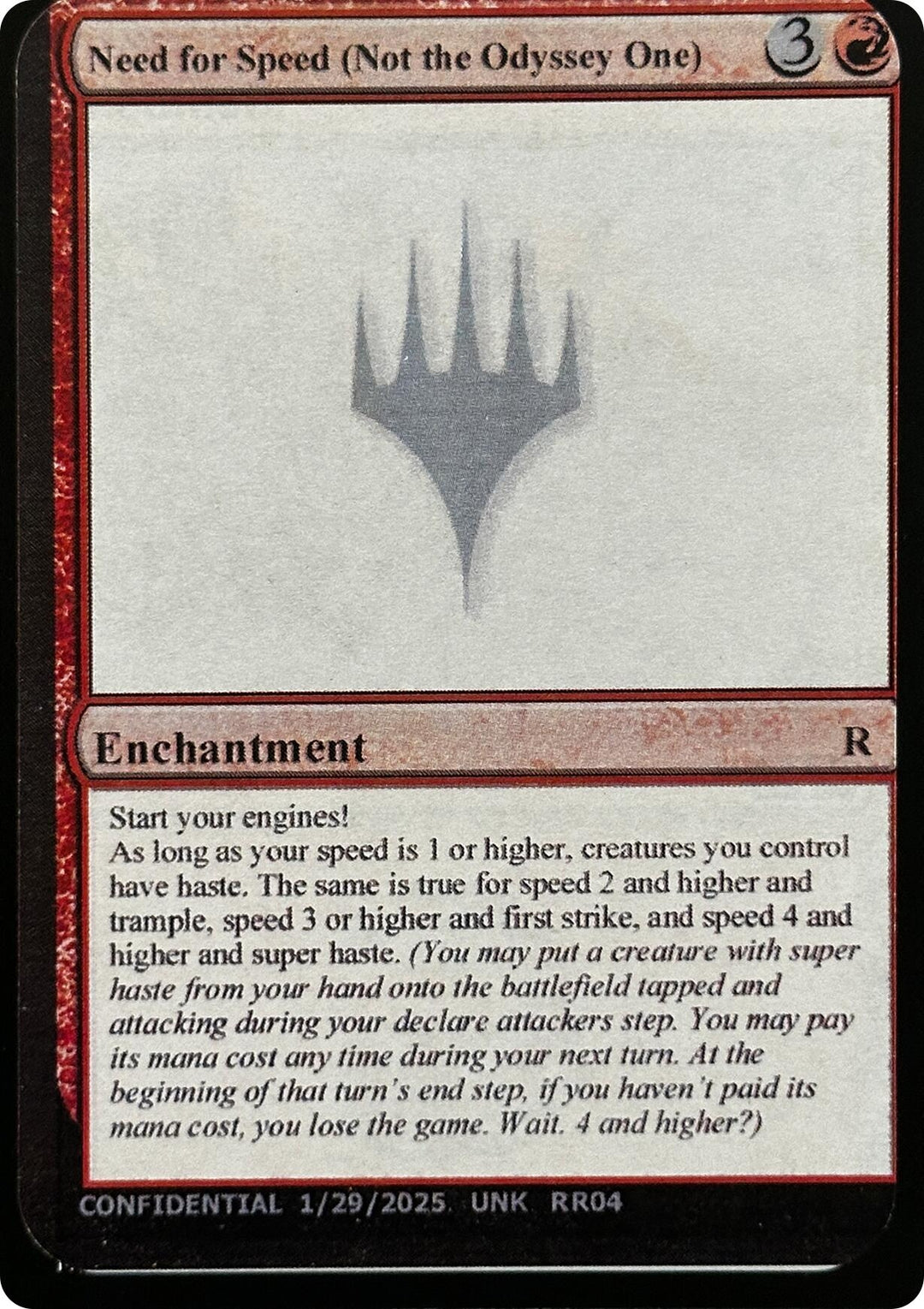 Image for Need for Speed (Not the Odyssey One) (UNK) - Magic: The Gathering