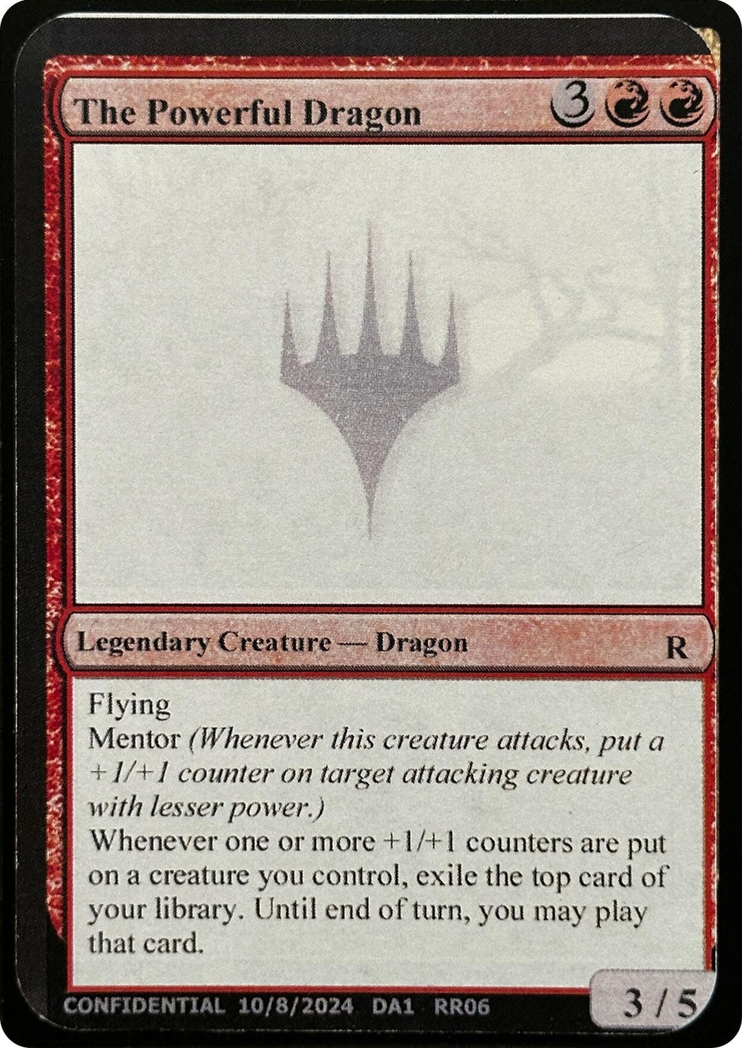 Image for The Powerful Dragon (UNK) - Magic: The Gathering