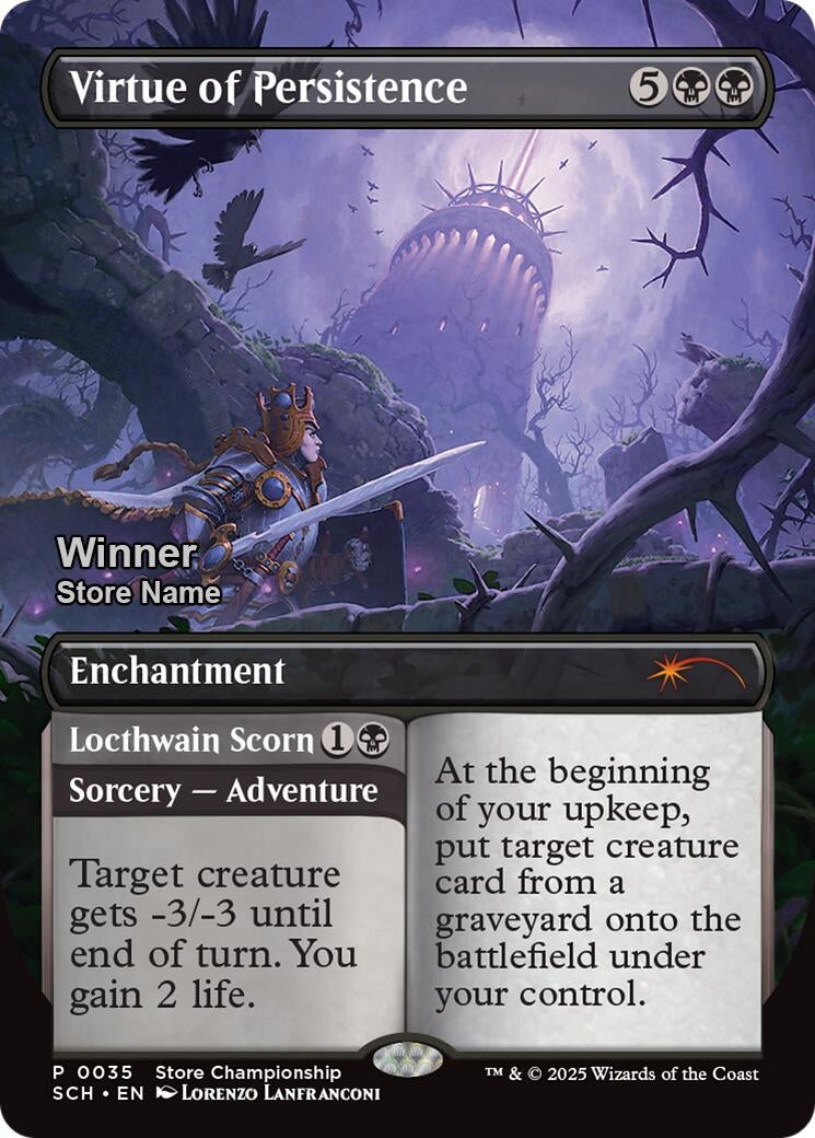 Image for Virtue of Persistence (Winner) (35) - Magic: The Gathering