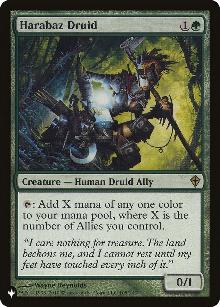 Image for Harabaz Druid (105/145) (LIST) - Magic: The Gathering