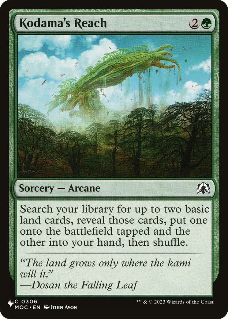 Image for Kodama's Reach (306) - Magic: The Gathering