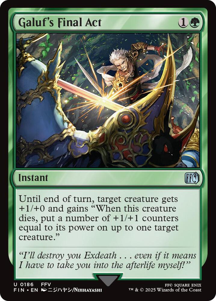 Image for Galuf's Final Act (186) - Magic: The Gathering