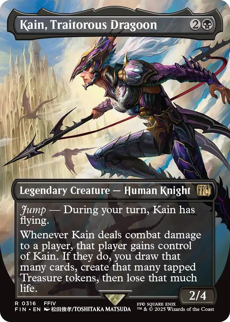 Image for Kain, Traitorous Dragoon (Borderless) (316) - Magic: The Gathering