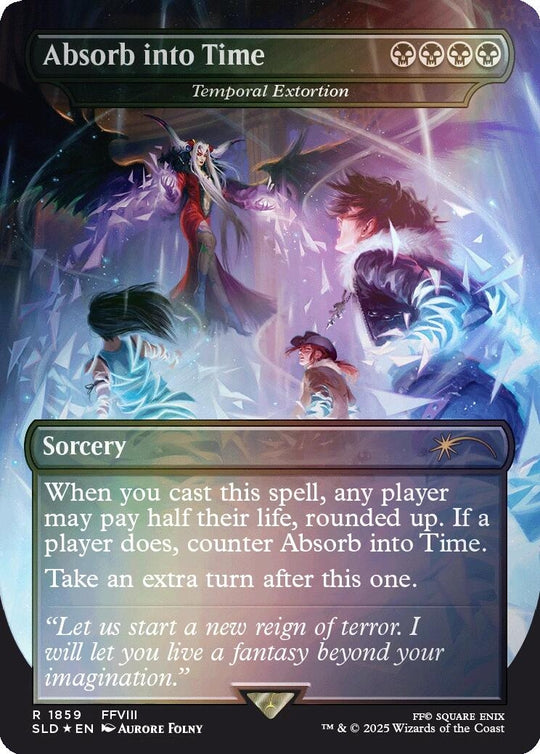 Image for Absorb into Time - Temporal Extortion (Rainbow Foil) (1859) (SLD) - Magic: The Gathering