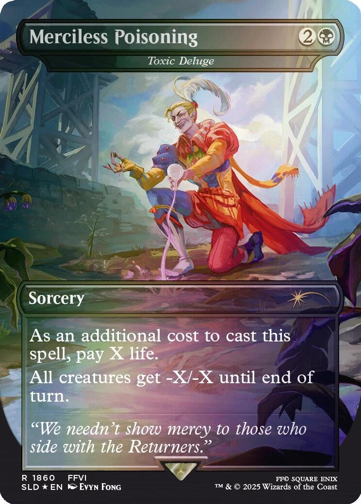 Image for Merciless Poisoning - Toxic Deluge (Rainbow Foil) (1860) - Magic: The Gathering