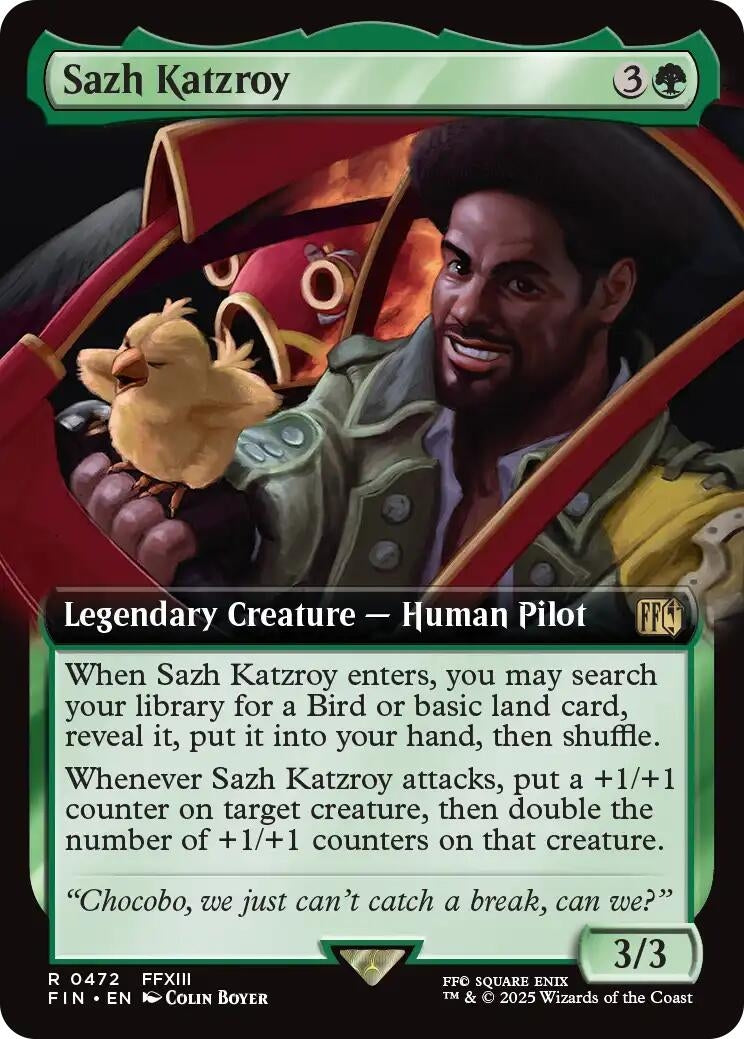 Image for Sazh Katzroy (Extended Art) (472) - Magic: The Gathering