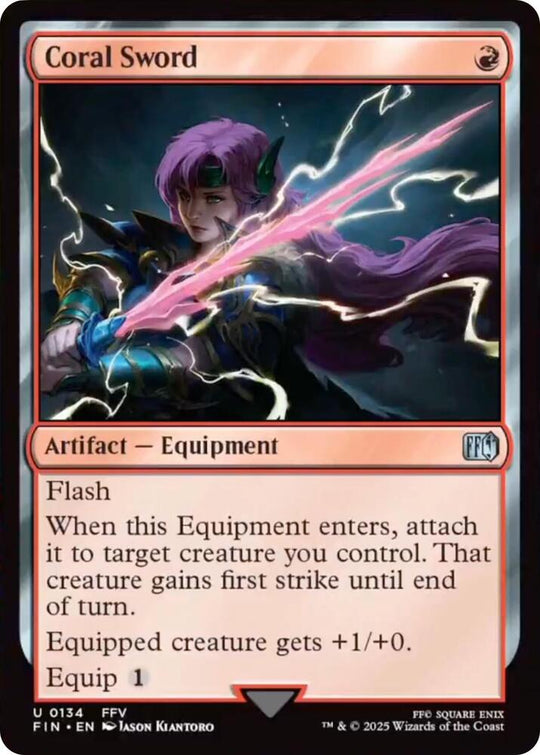 Image for Coral Sword (134) - Magic: The Gathering