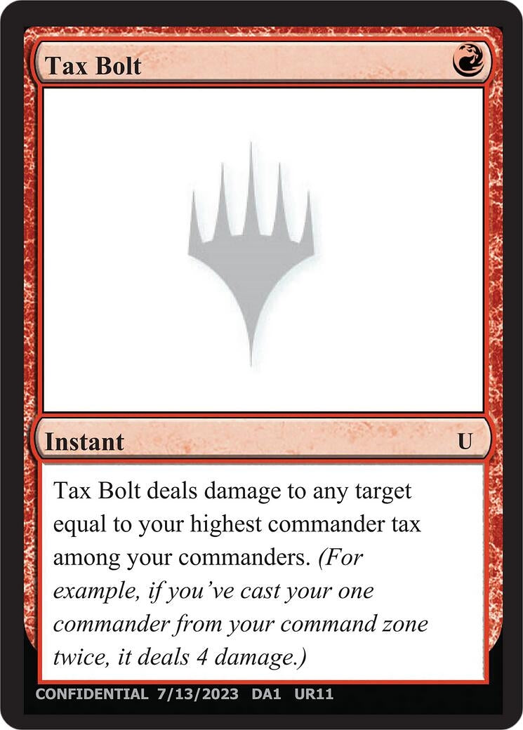 Image for Tax Bolt - Magic: The Gathering