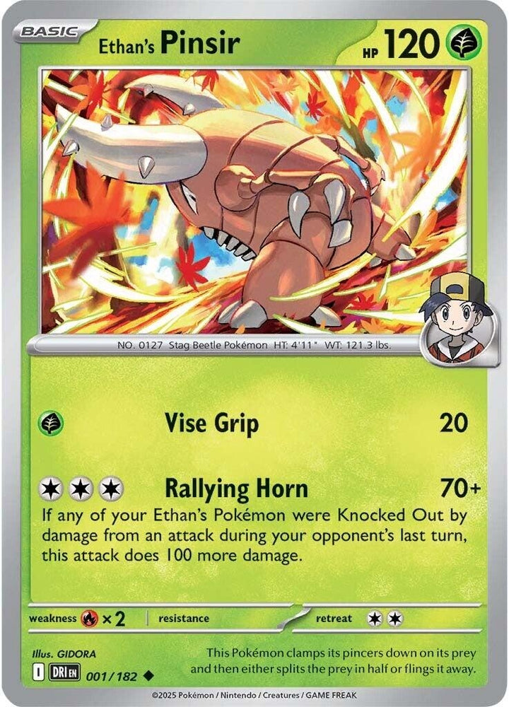 Image for Ethan's Pinsir (001/182) (DRI) - Pokemon