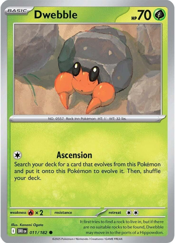 Image for Dwebble (011/182) (DRI) - Pokemon