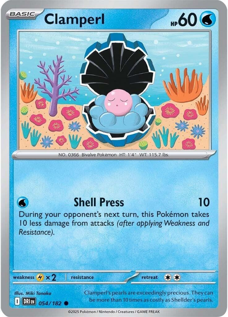 Image for Clamperl (054/182) (DRI) - Pokemon