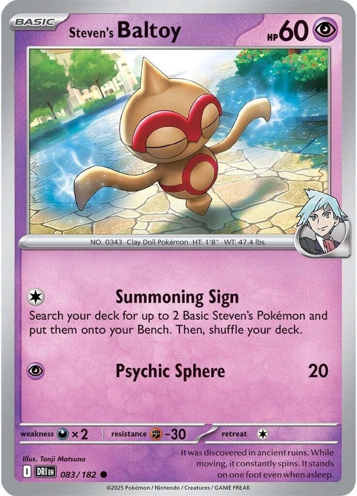 Image for Steven's Baltoy (083/182) (DRI) - Pokemon
