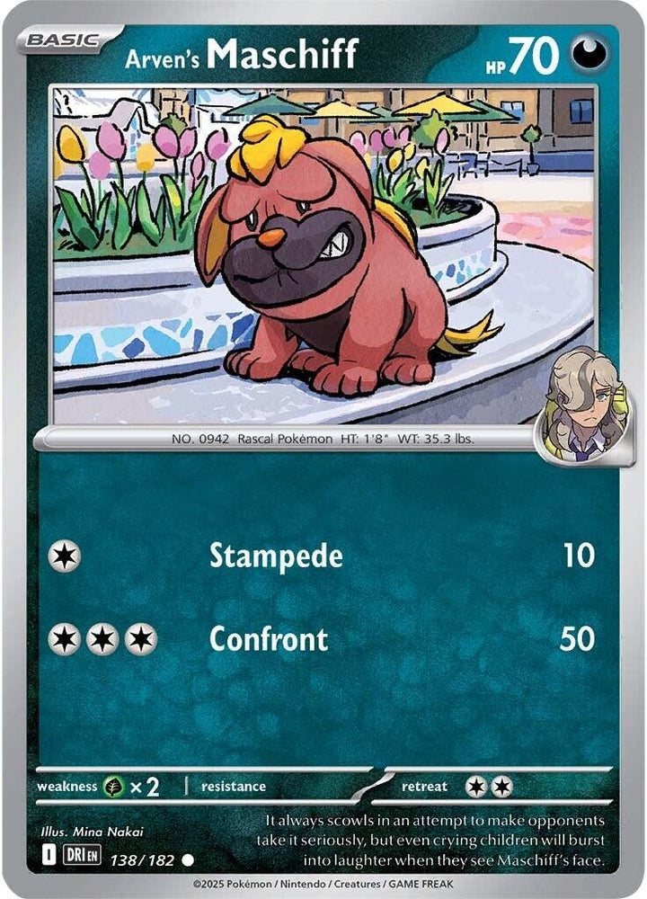 Image for Arven's Maschiff (138/182) (DRI) - Pokemon