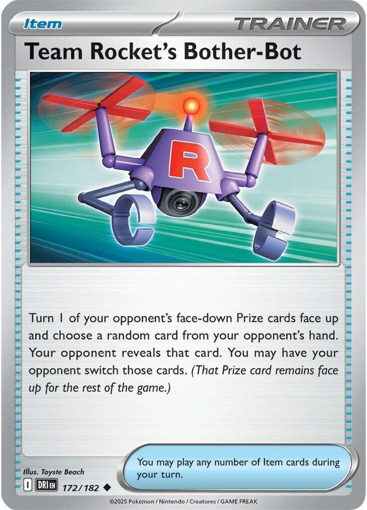 Image for Team Rocket's Bother-Bot (172/182) (DRI) - Pokemon