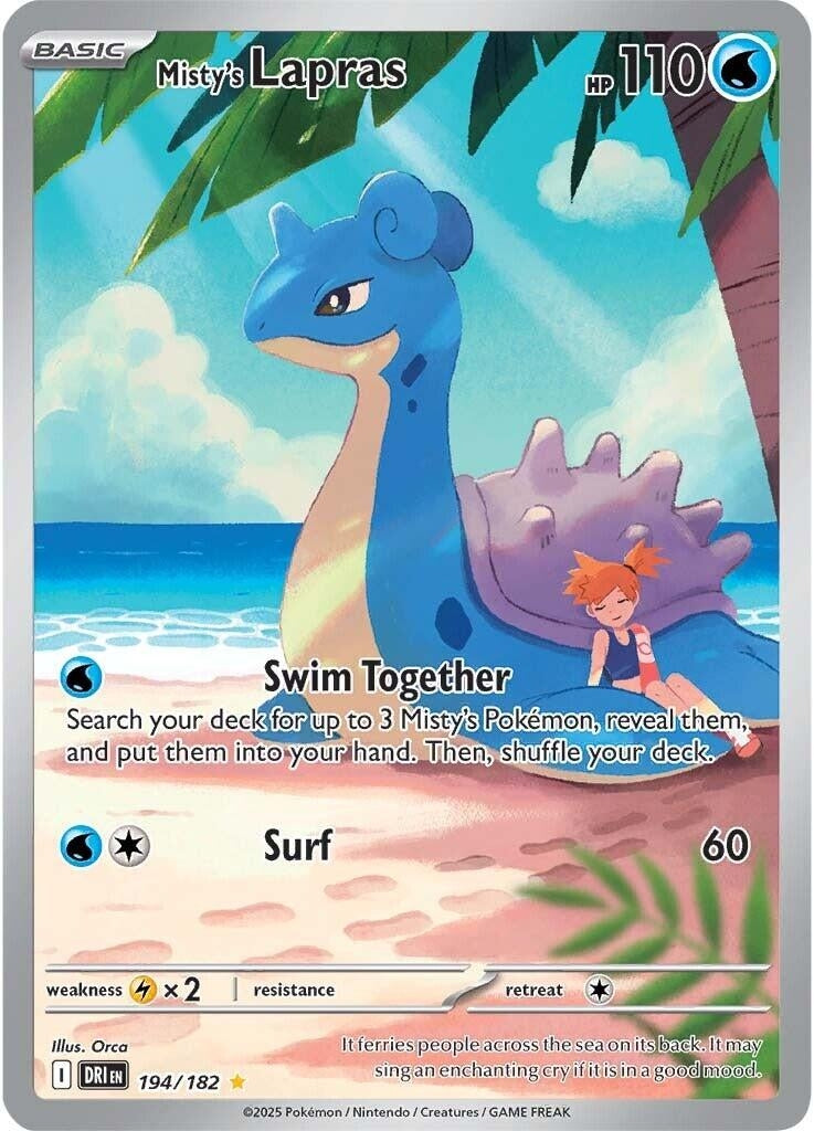 Image for Misty's Lapras (194/182) (DRI) - Pokemon