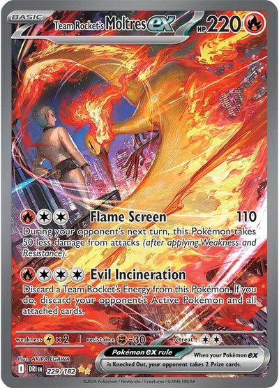 Team Rocket's Moltres ex (229/182) (DRI)