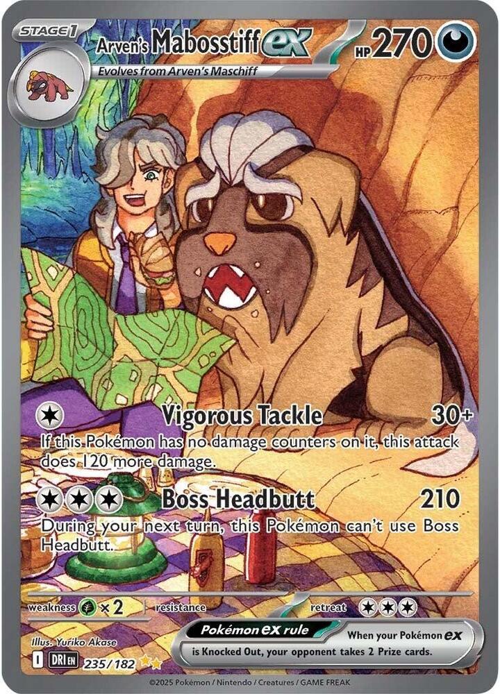 Image for Arven's Mabosstiff ex (235/182) (DRI) - Pokemon